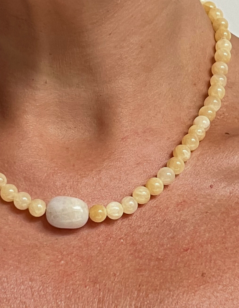 Perenne - Aragonite & Beryl Necklace