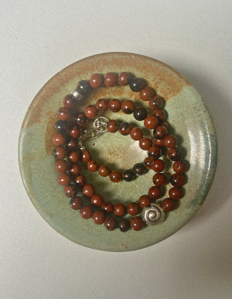 Oriselle - Mahogany Obsidian Necklace