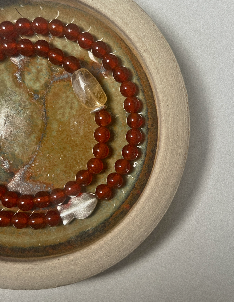 Ilyra - Carnelian & Citrine Necklace