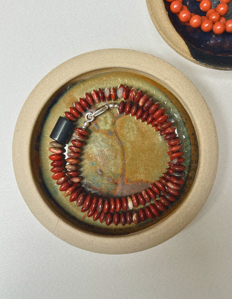 Elthric - Brecciated Jasper & Onyx Necklace