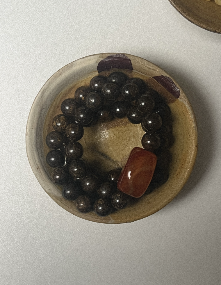 Corwynne - Bronzite & Carnelian Necklace