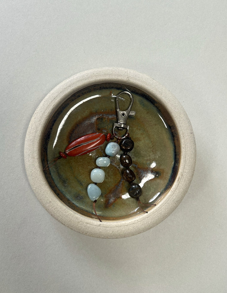 Stoned Charm - Red Jasper & Flower Amazonite by Palm of Feronia