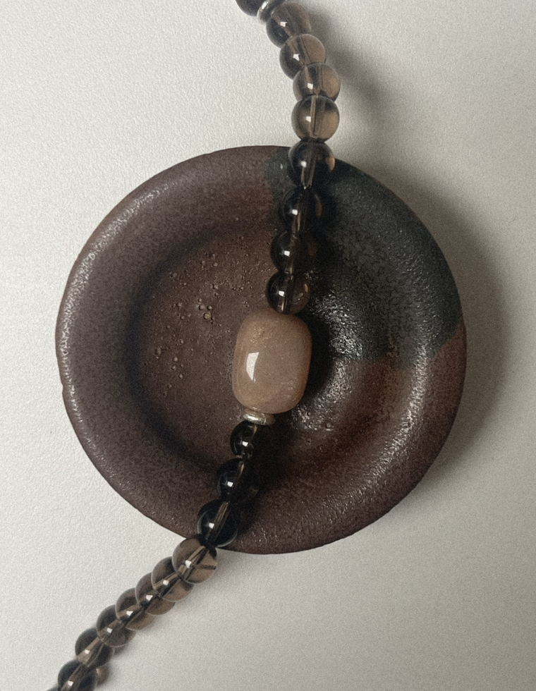 Lorant - Smoky Quartz & Moonstone Necklace
