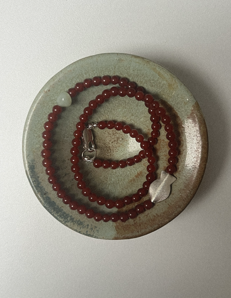 Solcaris - Carnelian & Jade Necklace