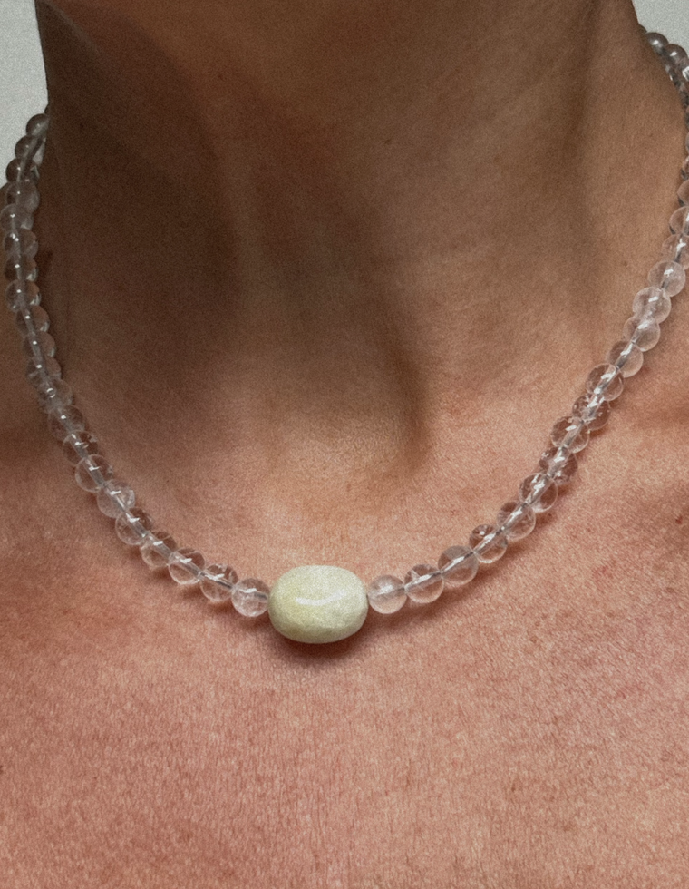 Lunel  - Clear Quartz & Beryl Necklace