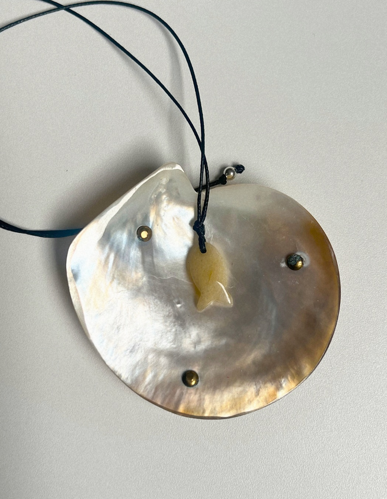 Fish Talisman - Yellow Topaz by Palm of Feronia