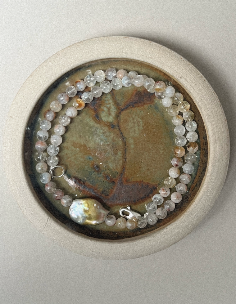 Elowyn IIII - Quartz & Pearl Necklace