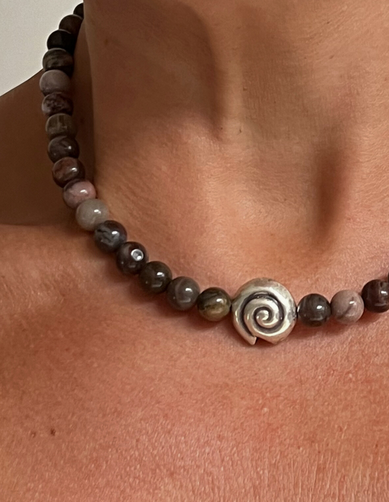 Oress - Petrified Wood Necklace