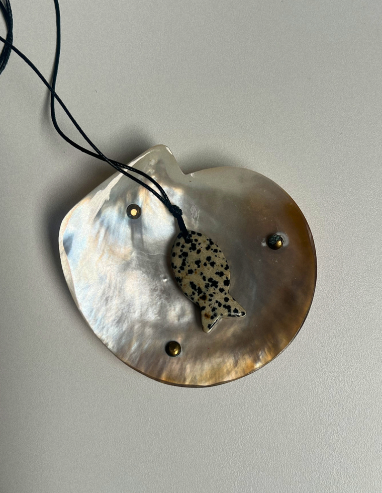 Big Fish Talisman - Dalmatian Jasper