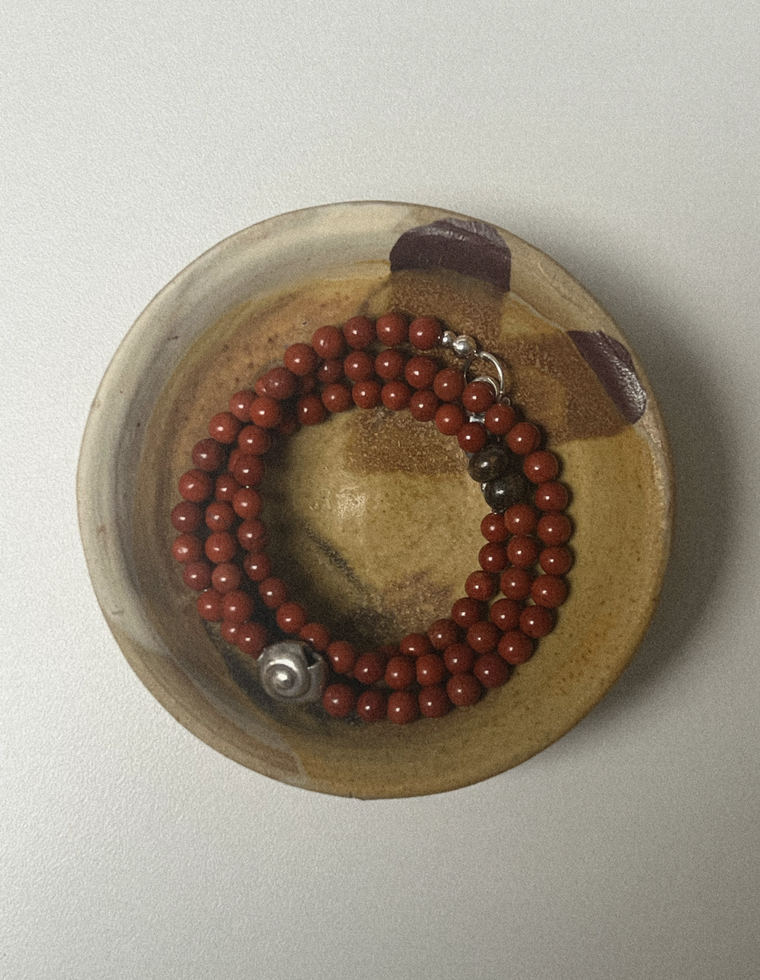 Olyria - Red Jasper & Bronzite Necklace