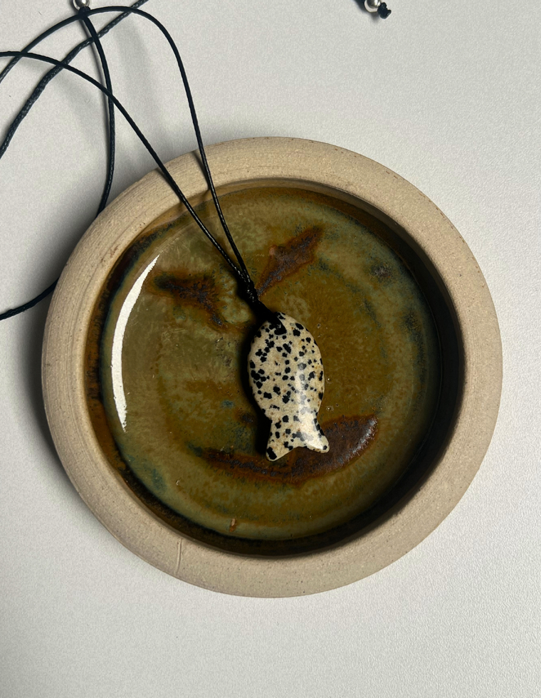 Big Fish Talisman - Dalmatian Jasper
