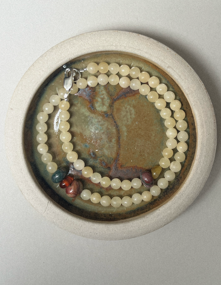 Helira II - Yellow Jade & Jasper Necklace