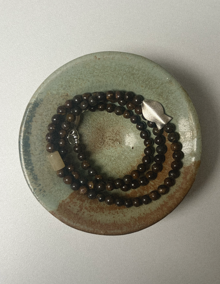 Corvianth - Bronzite & Yellow Aventurine Necklace