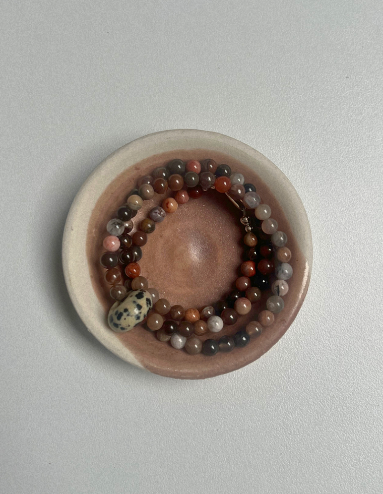 Idle Hands 9 - Petrified Wood Movement Necklace