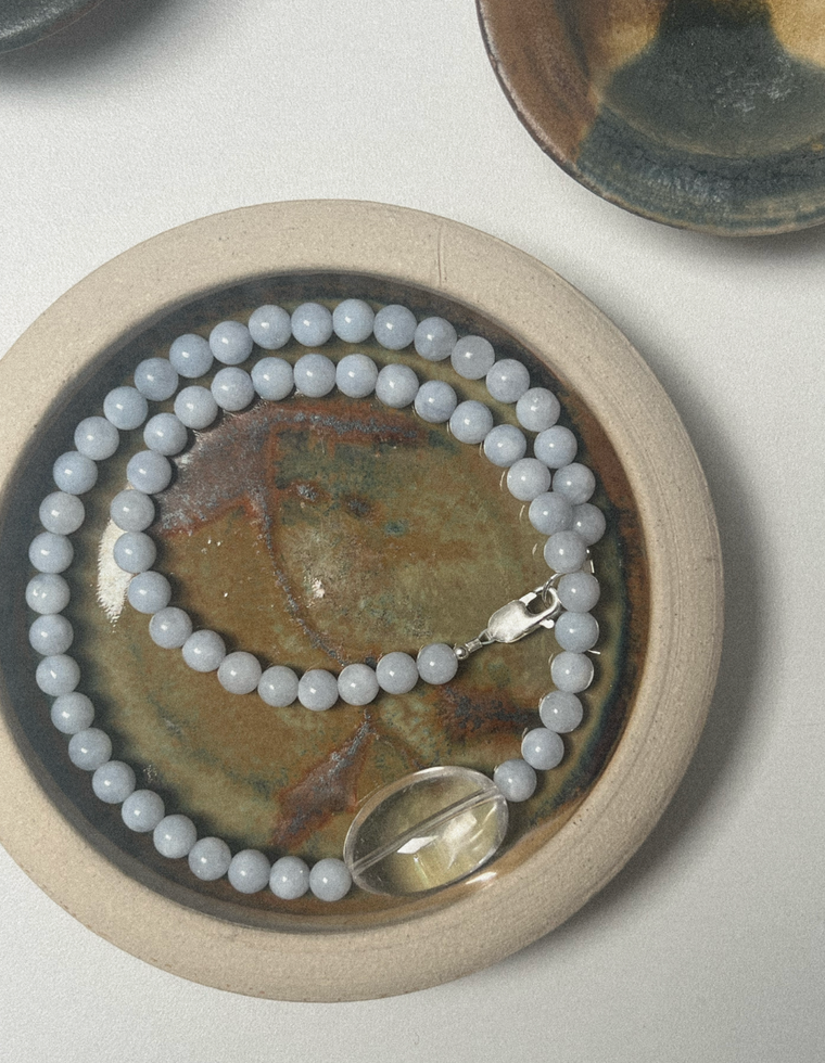Sylun II - Aquamarine & Quartz Necklace