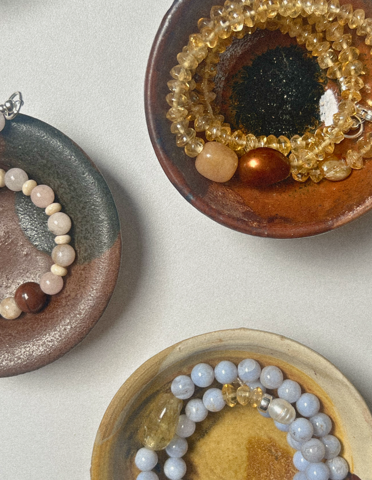 Velantra - Citrine & Pearl Necklace