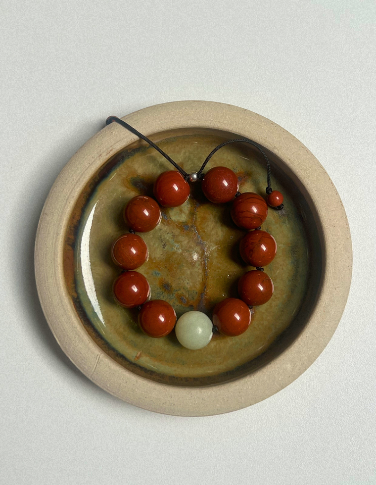 Heirloom Bracelet – Red Jasper & Jade