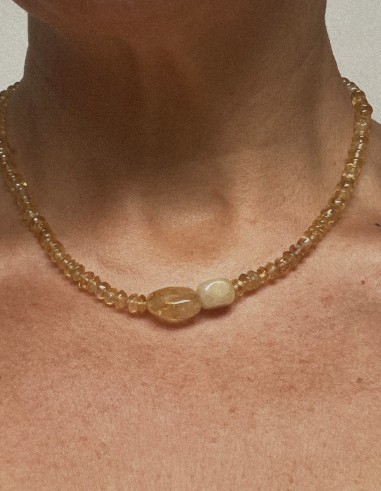 Corvessa – Citrine Necklace