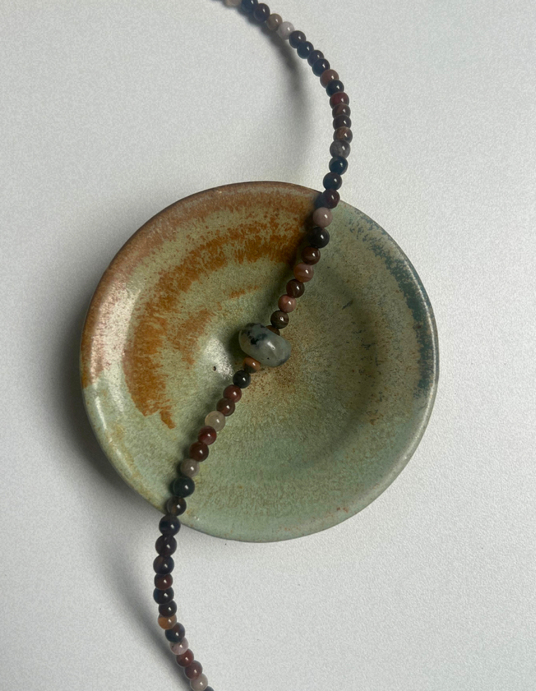 Idle Hands 10 - Petrified Wood Movement Necklace