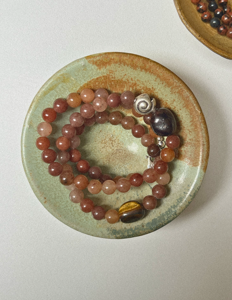 Lyvienne - Purple Aventurine & Garnet Necklace