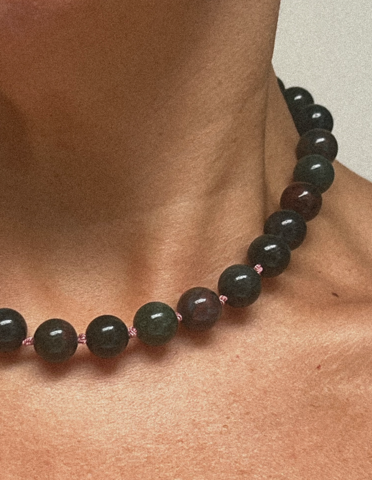 Aurette - Bloodstone Heirloom Necklace
