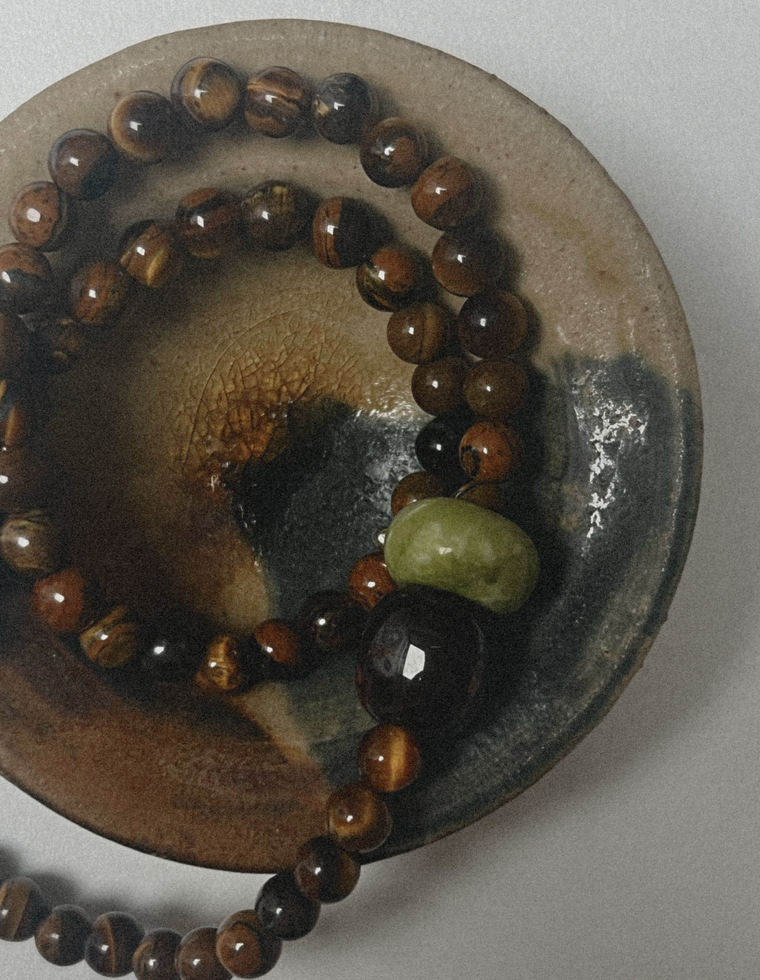 Valmere - Tiger Eye & Red Jasper Necklace