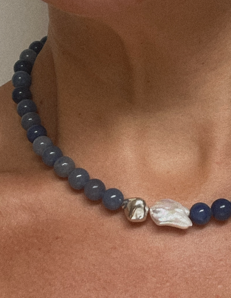 Nyess - Blue Aventurine Necklace