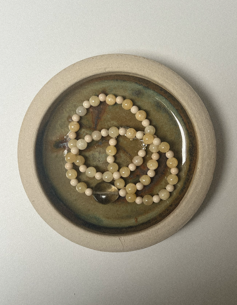 Lytheris - Riverstone & Yellow Jade Necklace