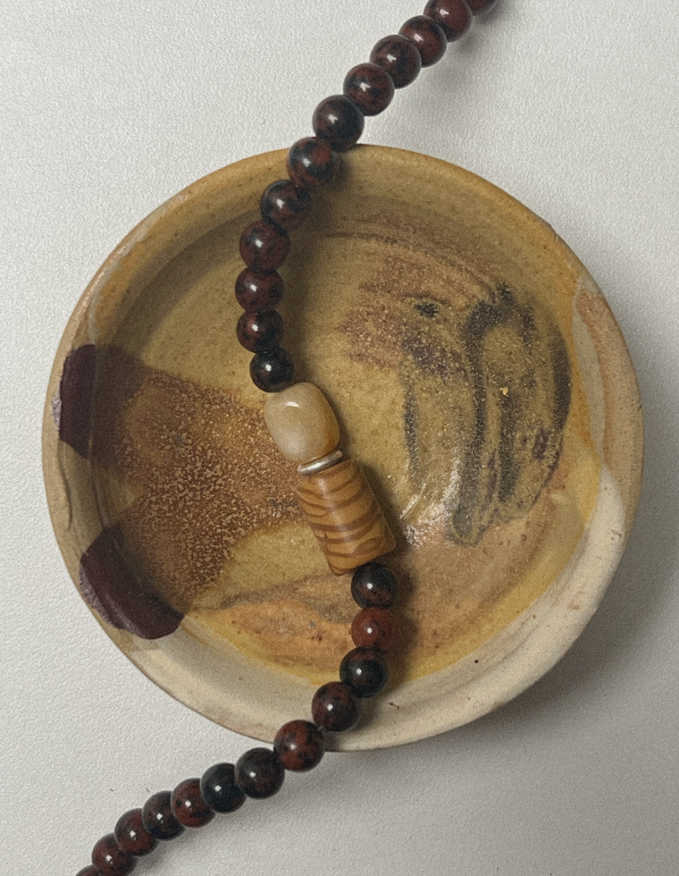 Marneth - Mahogany Obsidian & Jasper Necklace
