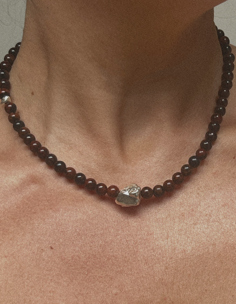 Marros - Mahogany Obsidian Necklace