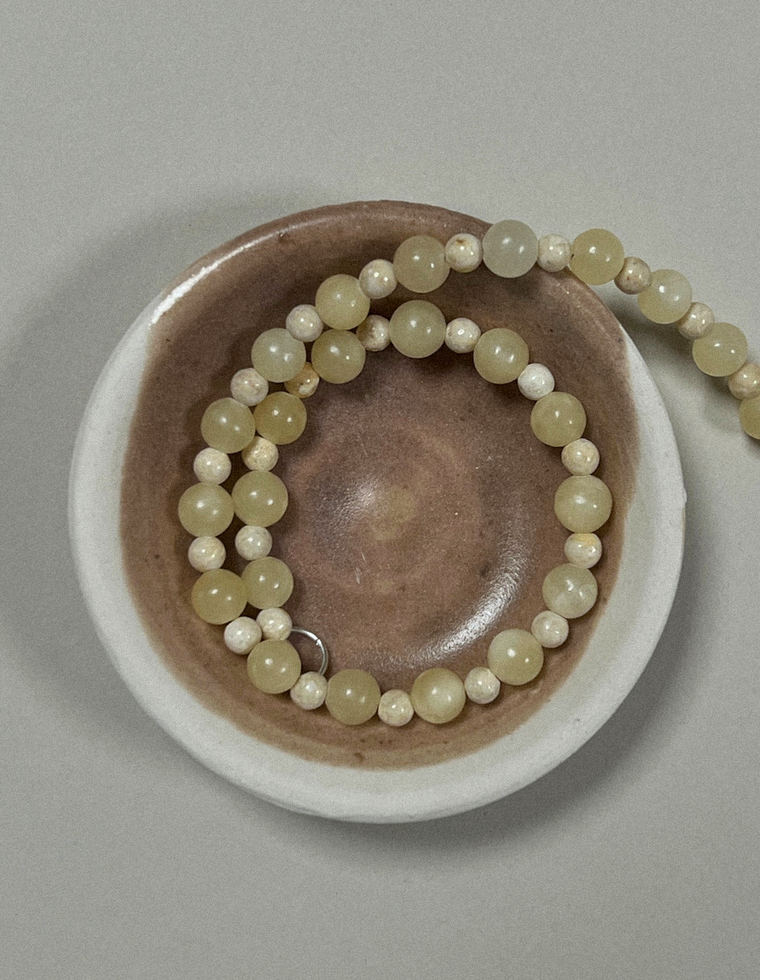 Valune II - Yellow Jade Anklet