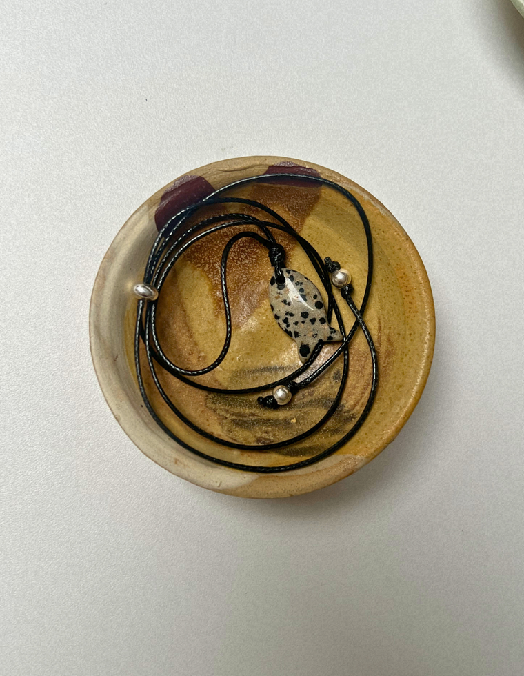 Fish Talisman - Dalmatian Jasper