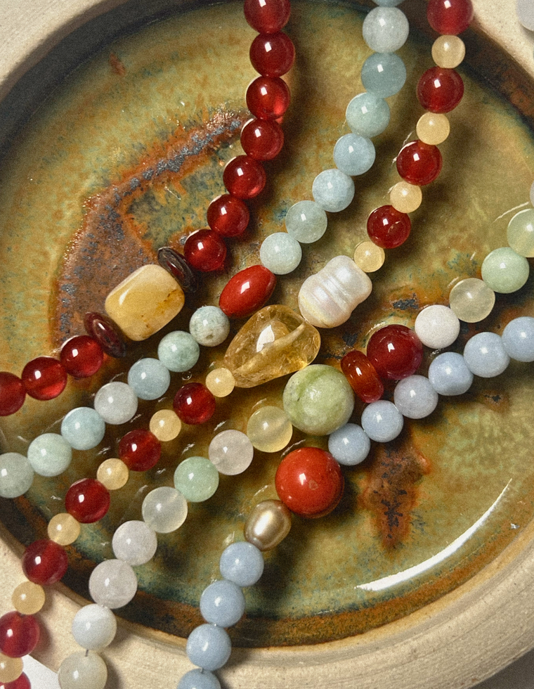 Erianthe - Aventurine & Bowenite Bracelet