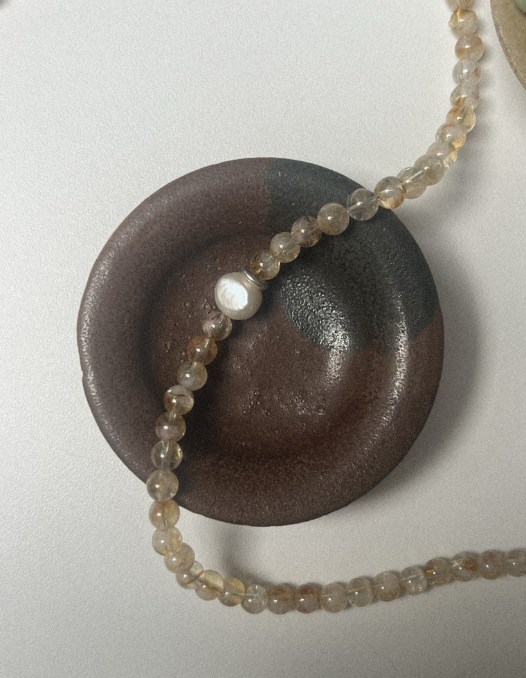Selvyn III - Quartz & Pearl Necklace