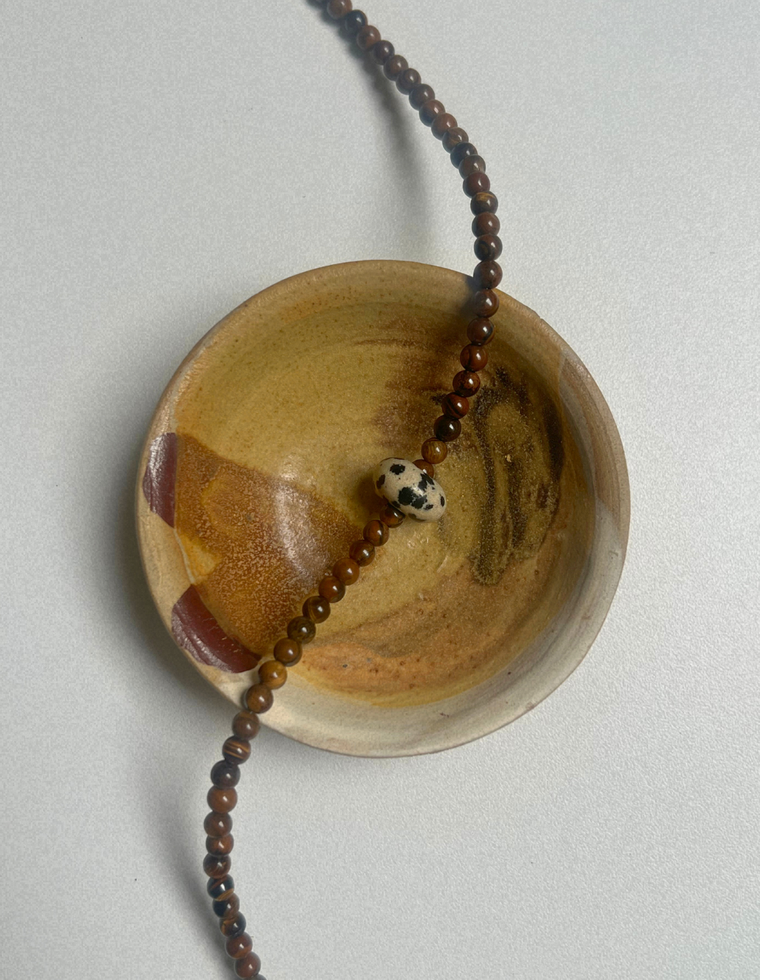 Idle Hands 14 - Tiger Eye Movement Necklace