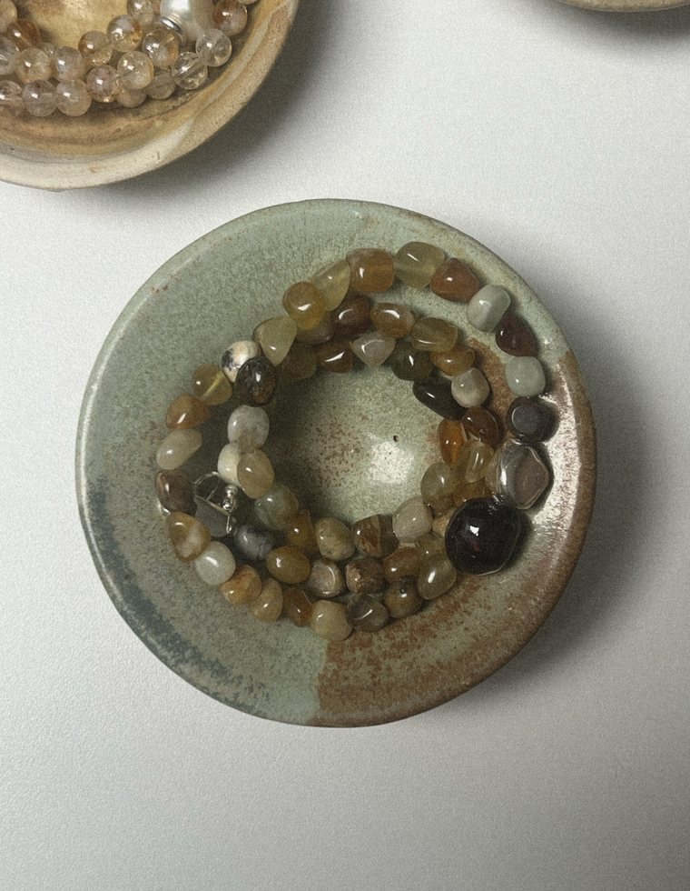 Ishtara - Jade & Garnet Necklace