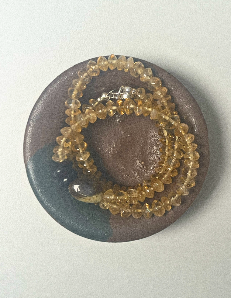 Nytheris - Citrine & Green Garnet Necklace