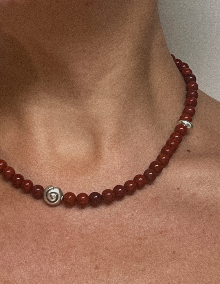 Sorvella - Red Jasper Necklace