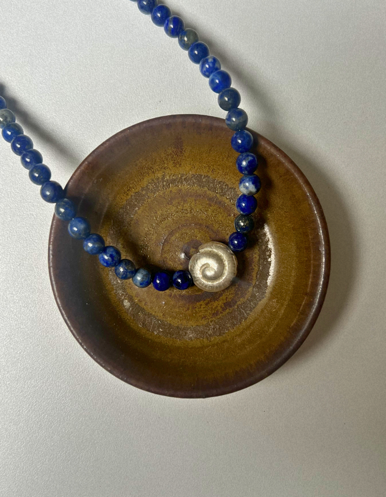 Renewal 5 - Lapis Lazuli Spiral Necklace