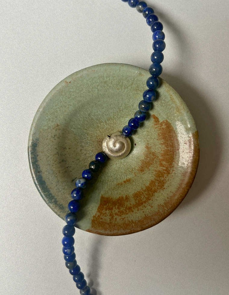 Renewal 5 - Lapis Lazuli Spiral Necklace