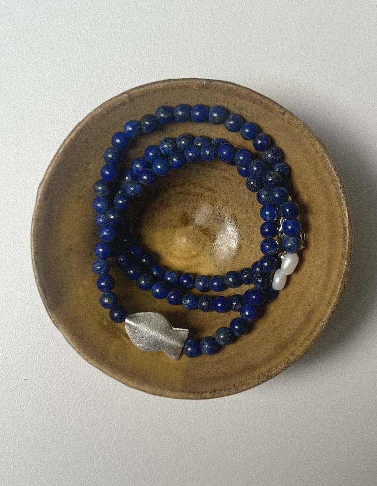 Orriselle - Lapis Lazuli & Pearl Necklace