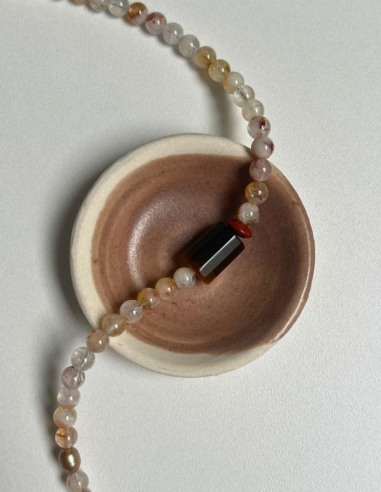Solstice 8 - Quartz & Tiger Eye Necklace