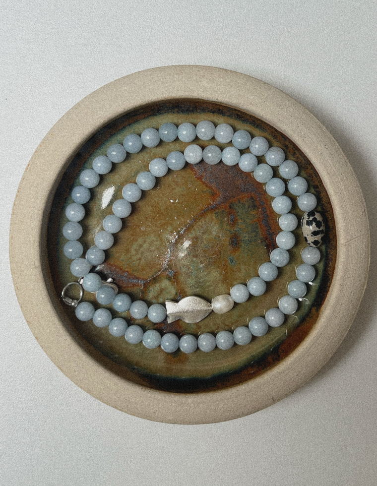 Sorelen - Aquamarine & Jasper Necklace