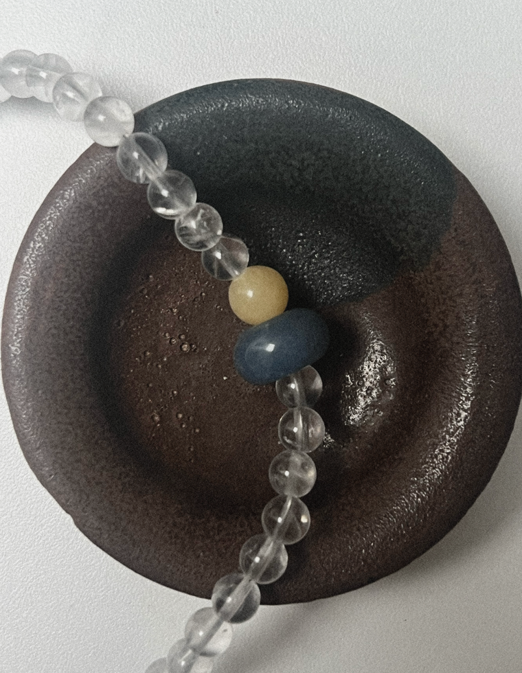 Narell - Clear Quartz & Citrine Necklace