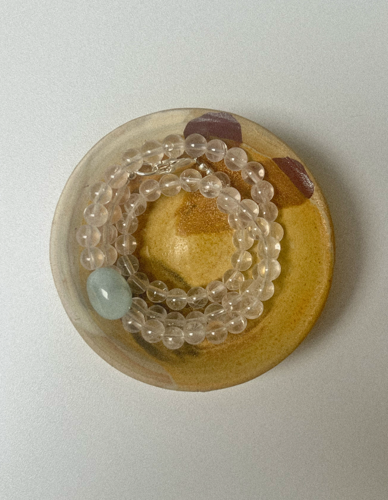 Lorina- Clear Quartz & Beryl Necklace