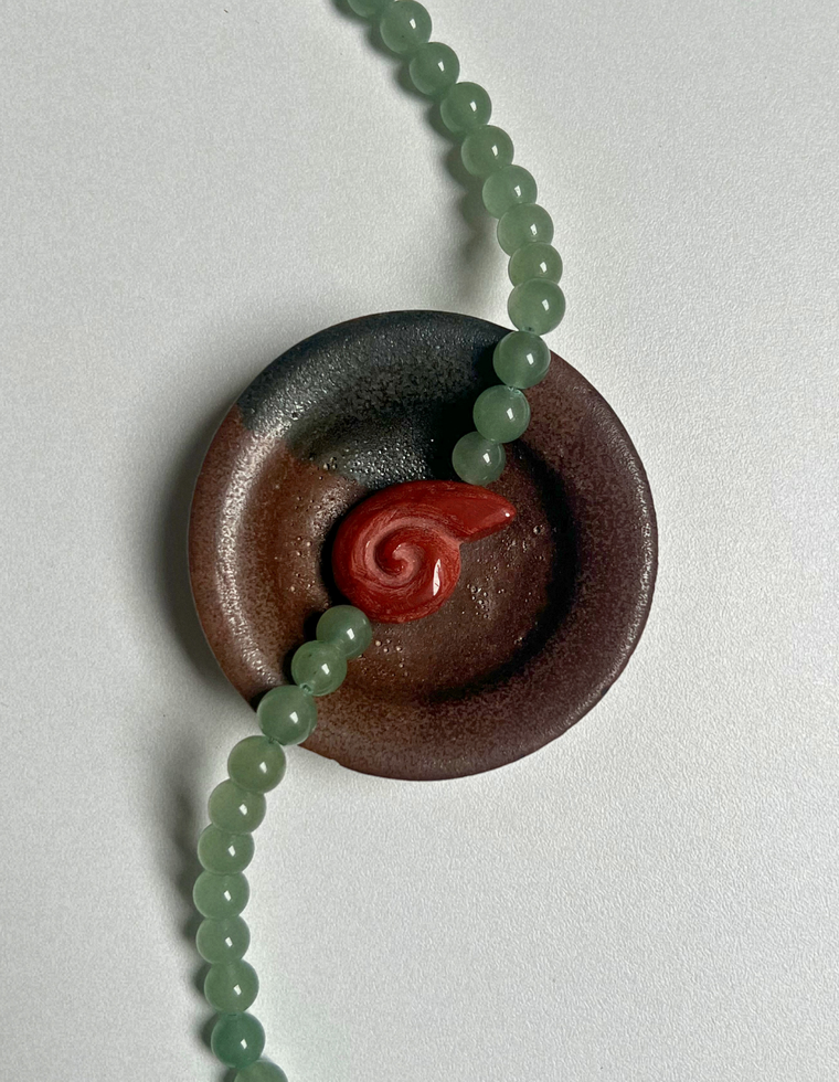Halo 20 - Aventurine Whorl Necklace