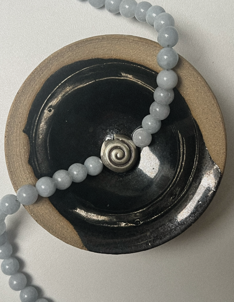 Elunor II - Aquamarine & Silver Necklace