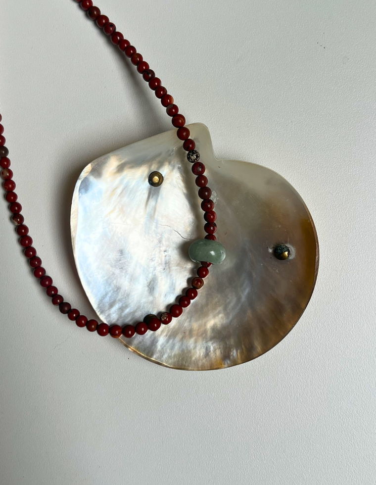 Roam 9 - Red Jasper Movement Necklace