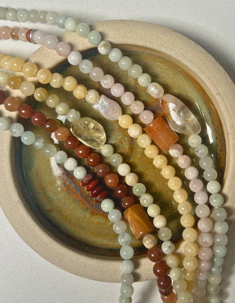 Sylvara - Morganite & Garden Quartz Necklace