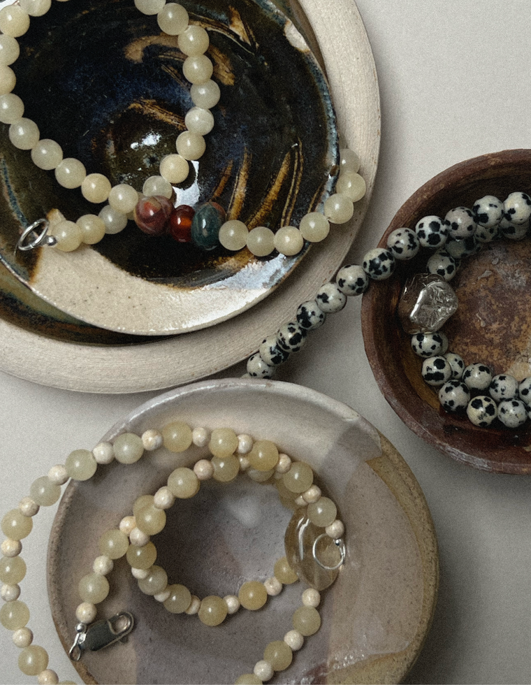 Helira II - Yellow Jade & Jasper Necklace